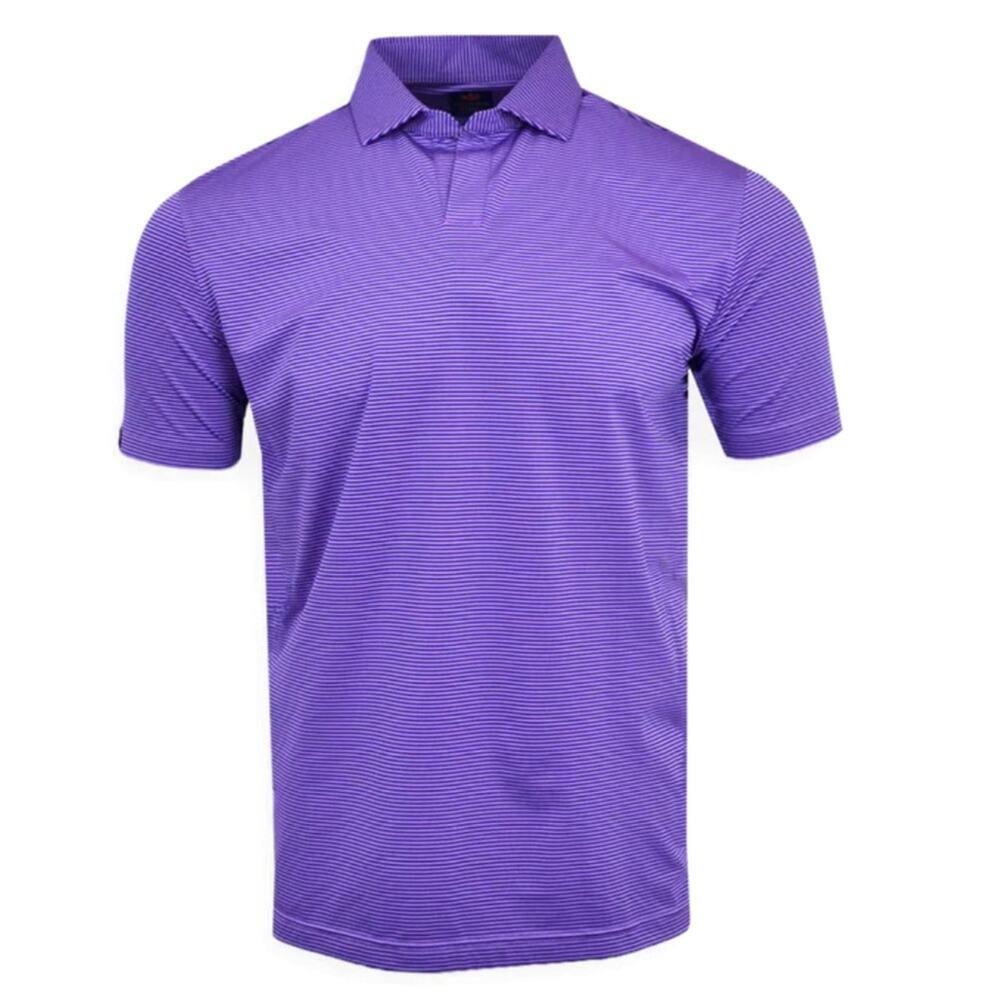 Donald Ross Men's Verbena/Navy Sport Fit Gavin Polo Shirt Size XL